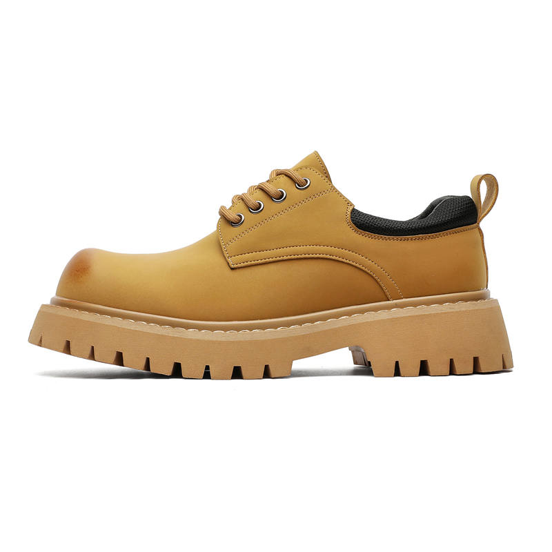 Xiwencha Casual Leather Shoes Men's Low Top