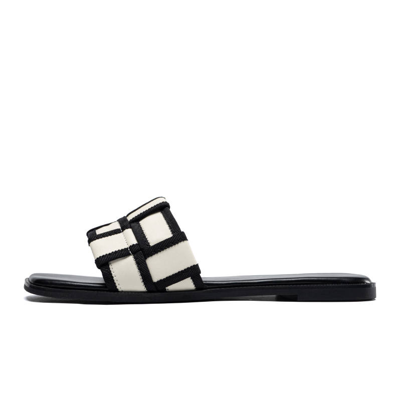 ZHR Slide Slippers Women's Beige Black