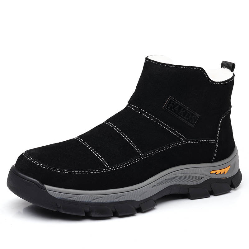 SHUILIXING Ankle Boots Men's Black/Brown