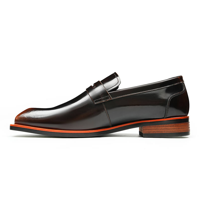 ASTON M.JAZZ Top Grain Cow Leather Men's Casual Shoes Men's