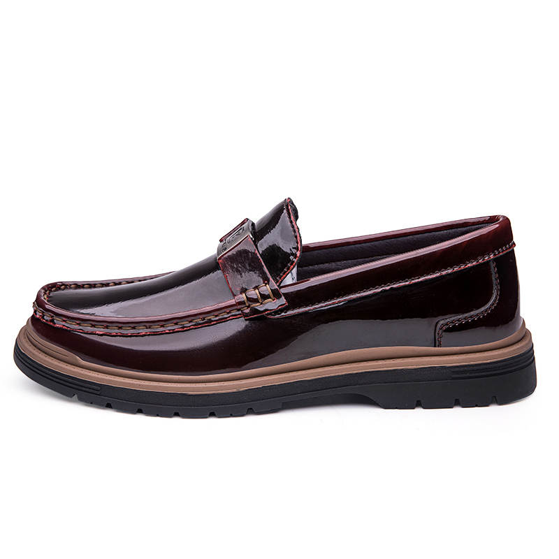 CKVUSAMG Top Grain Cow Leather Loafers Men's Burgundy
