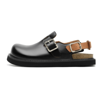 KREATE Top Grain Cow Leather Casual Shoes Men's Black