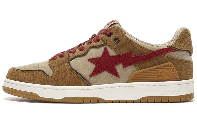 A BATHING APE BAPE A BATHING APE Sk8 Sta Wheat Red
