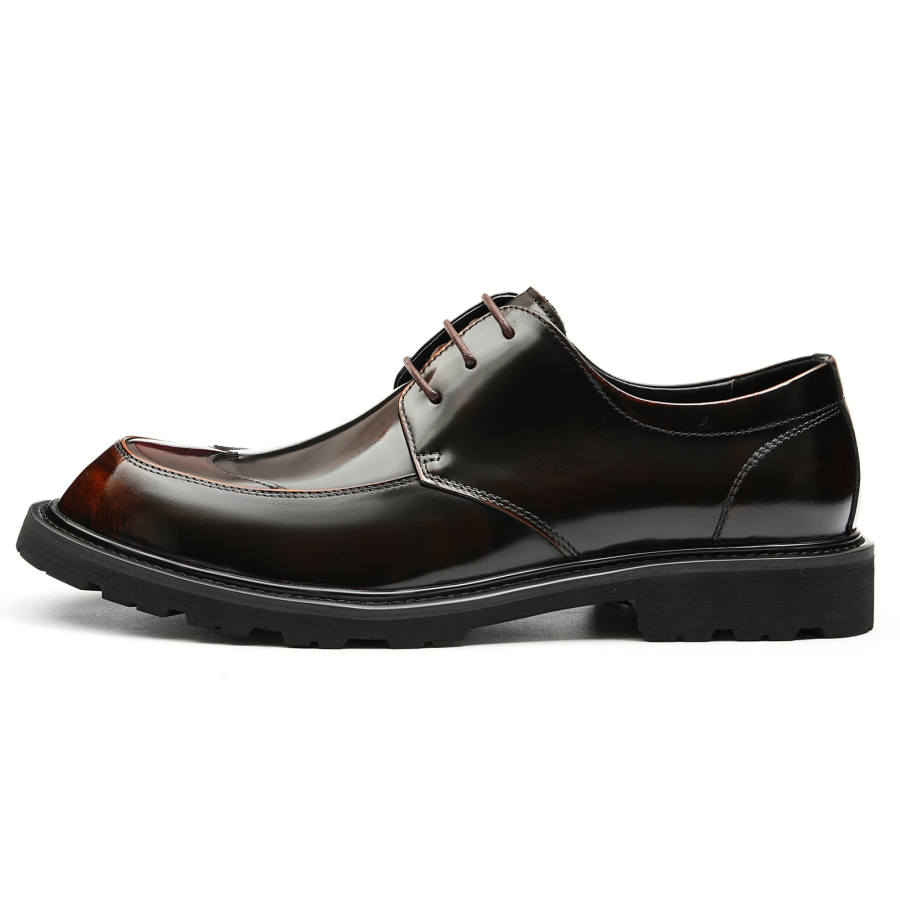 ASTON M.JAZZ Dress Shoes Men's Low Top Black/Brown