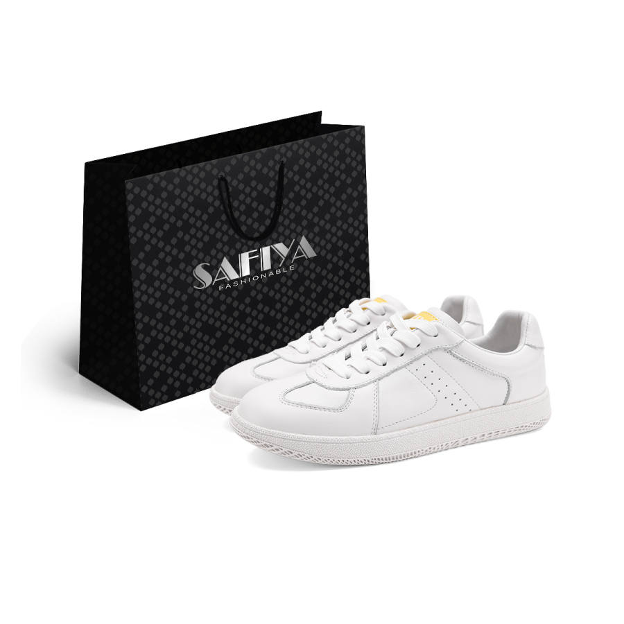 Safiya Top Grain Cow Leather Cushioning Abrasion Resistant Height Increasing