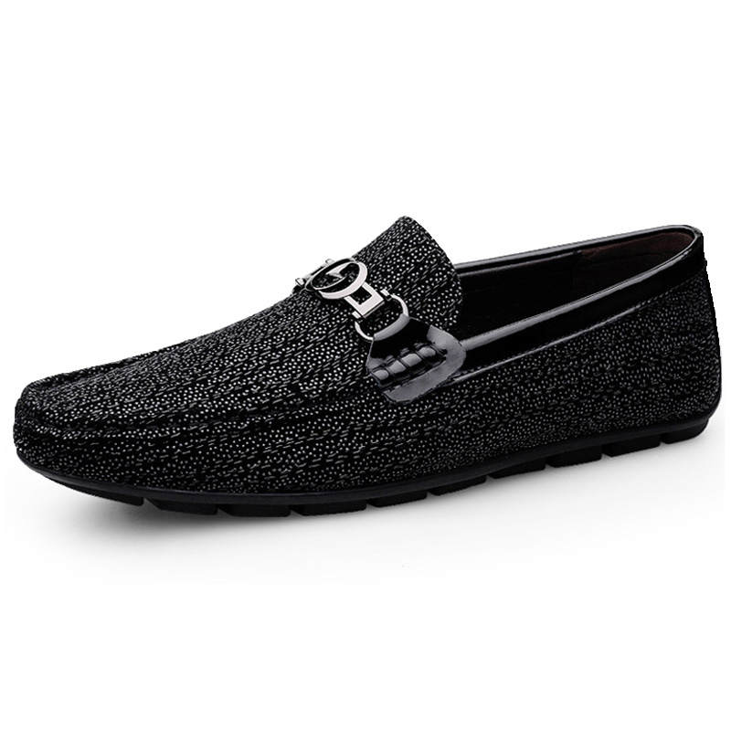 SENJIALUO Top Grain Cow Leather Casual Shoes Men's