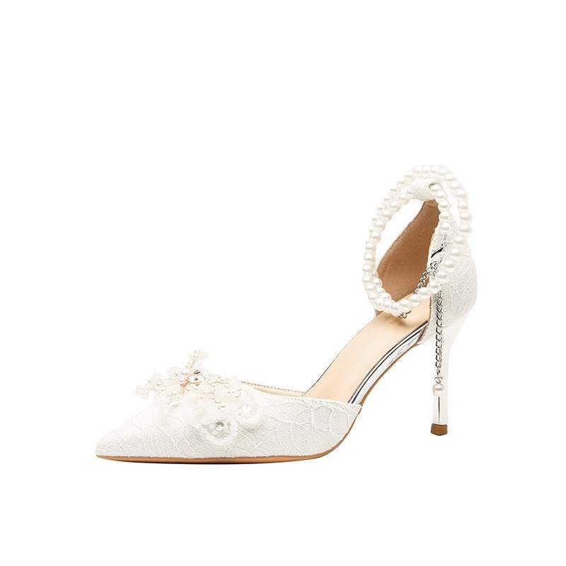 RoseDoris RoseDoris Mesh High Heels Women's White
