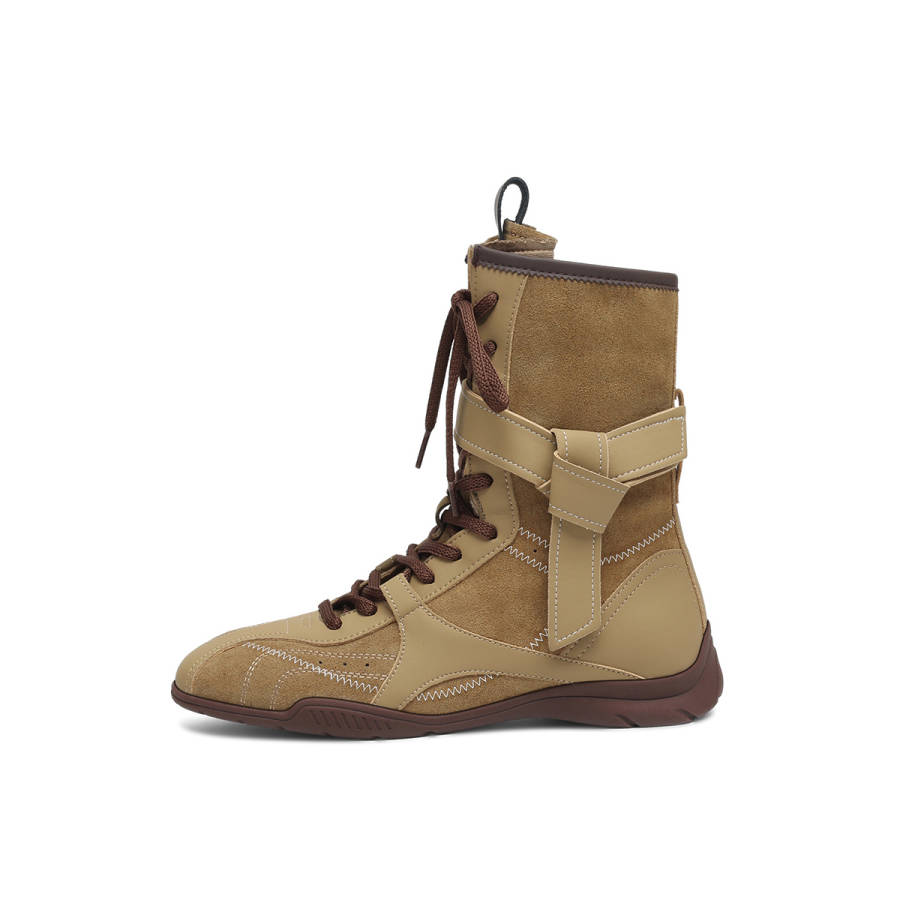 BOERDIQI Short Combat Boots 3.5cm Women's