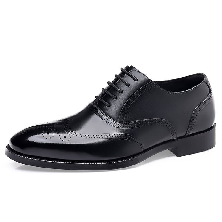 GZZ Dress Shoes Men's Low Top Black/Brown