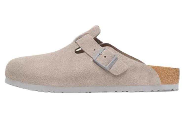 Birkenstock Boston Closed Toe Slippers Women's Gray
