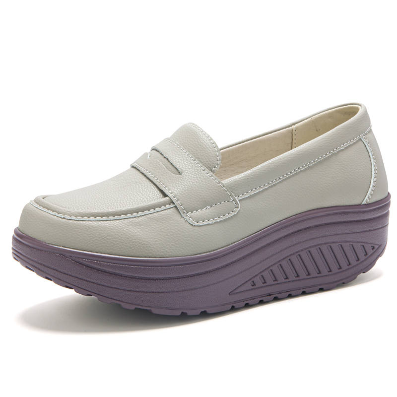Reivantix Reivanti Microfiber Leather Casual Shoes Women's Gray