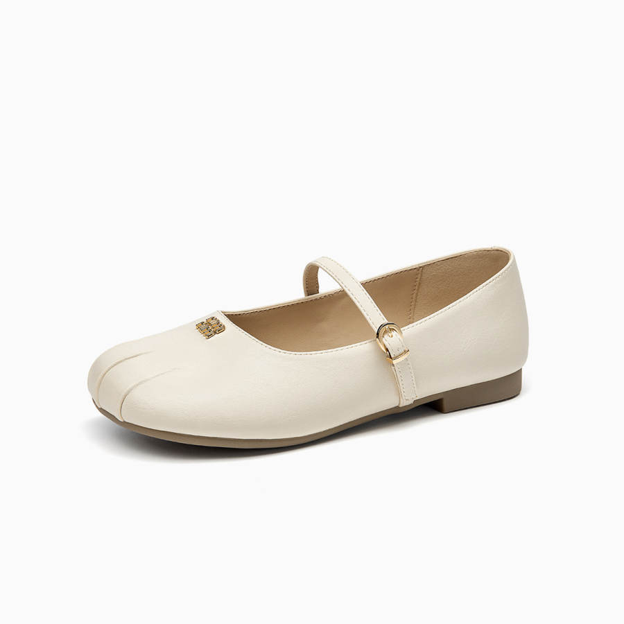GEMEIQ Mary Jane Shoes Women's Light Yellow