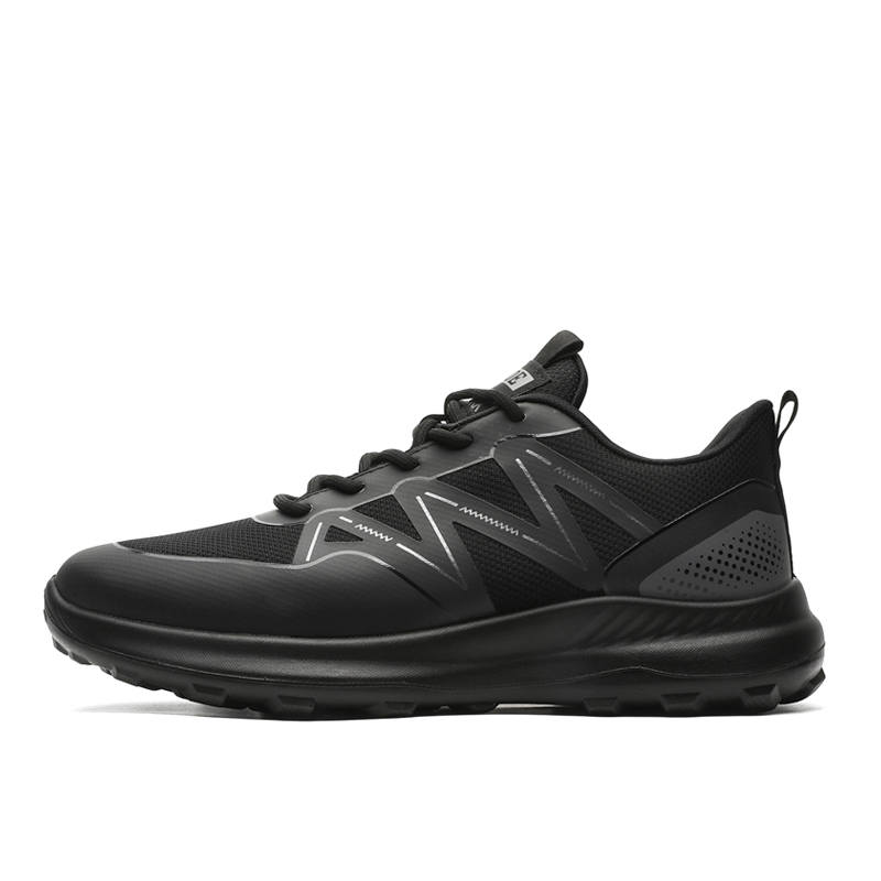 RITAI Fabric Slip Resistant, Abrasion Resistant, Breathable Low top Casual Shoes Men's Black