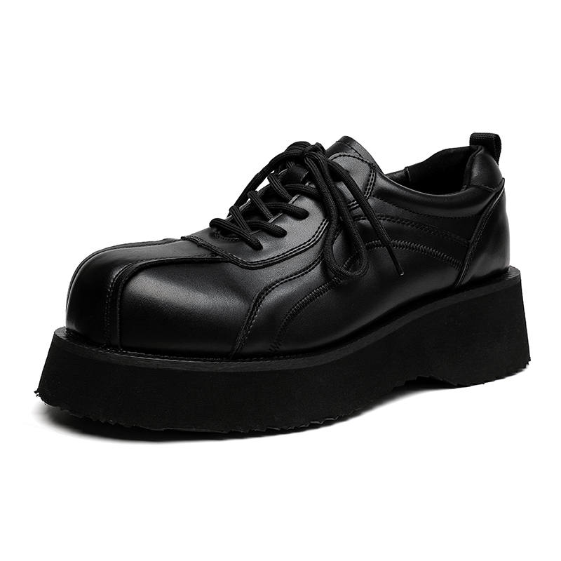 KAQIAODI Microfiber Leather Casual Shoes Men's Black