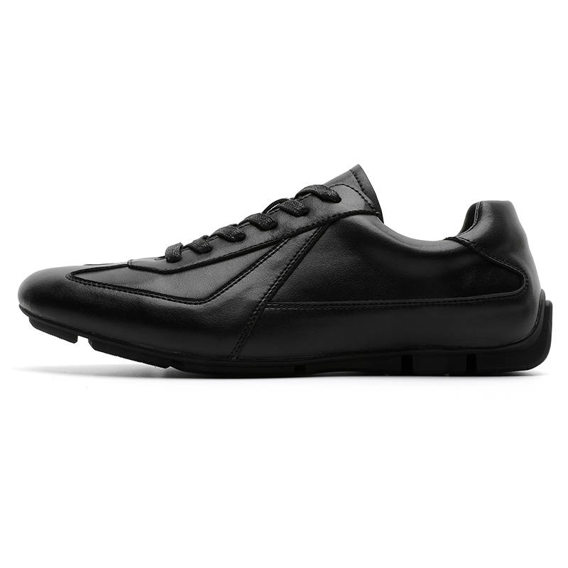 XIAOTOULANG Microfiber Leather Low top Casual Shoes Men's Black