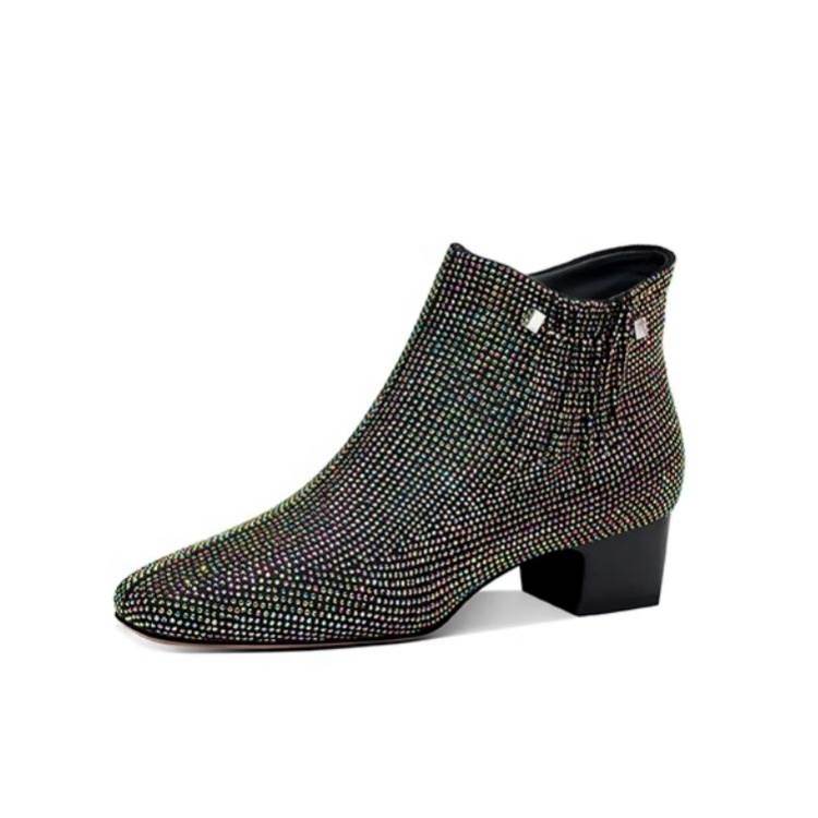 JESSICA SOPHIA Ankle Boots 4cm Women's Black