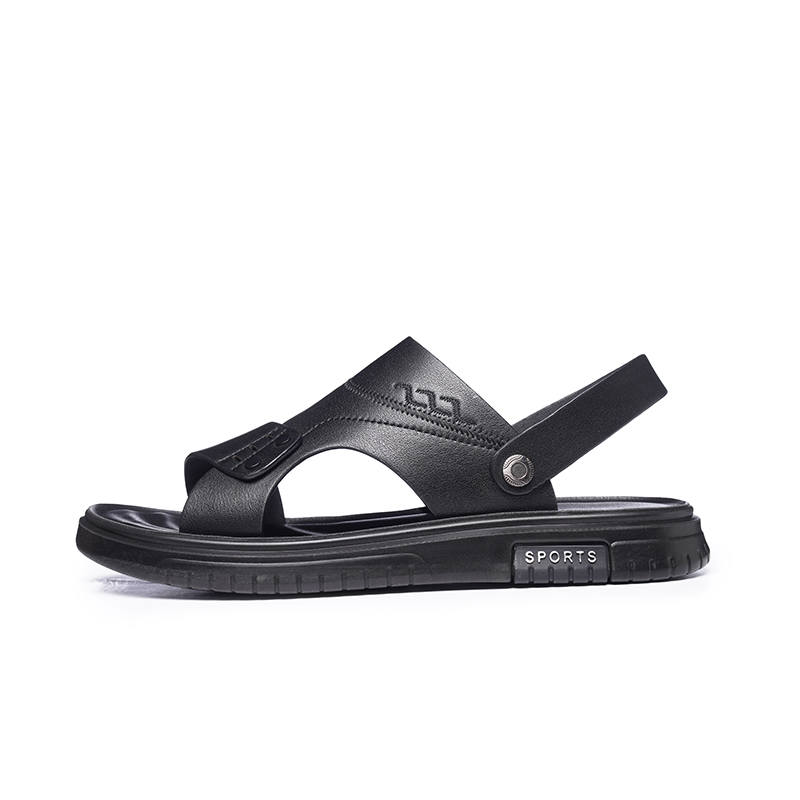 LAORENTOU Beach Sandals Men's Black