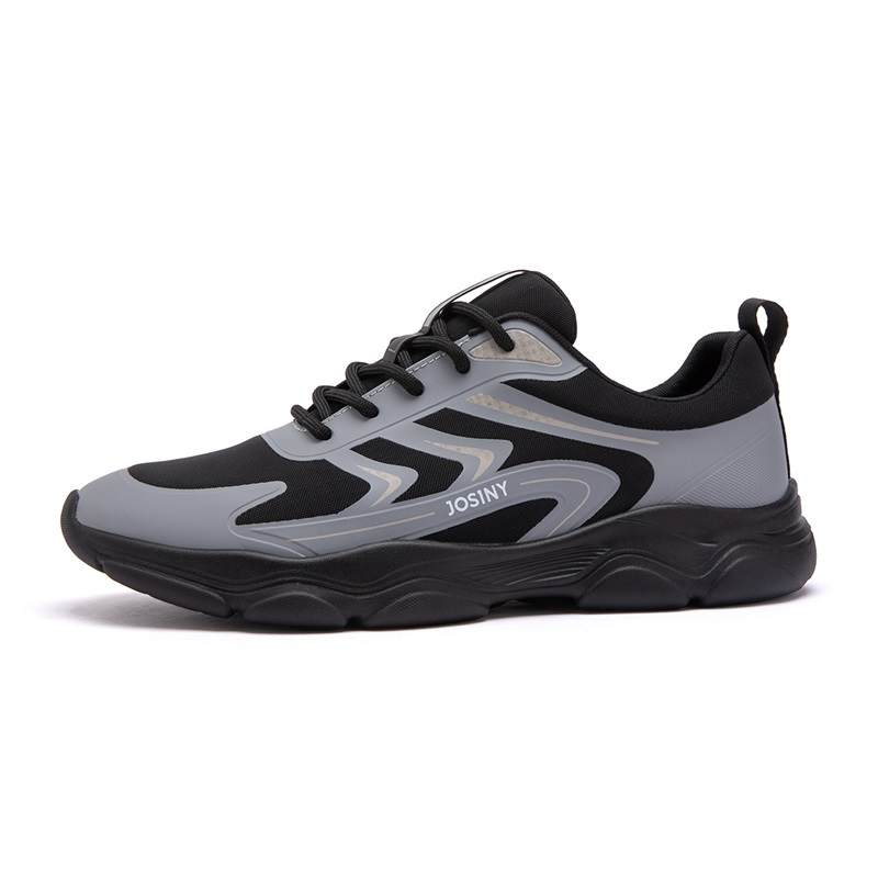 JOSINY Casual Shoes Men's Black Gray