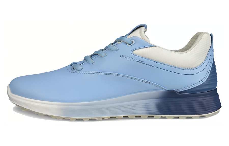 Ecco Leather Breathable Low top Casual Shoes Women's Blue