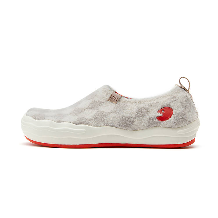 U.IN Painted Travel Shoes Toledo 8 Solid Color Textile, Split Suede Low top Slip on Casual Shoes Unisex