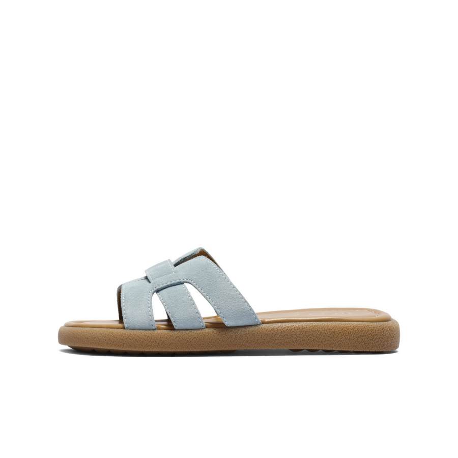 BELLE Slide Slippers Women's Blue/Yellow/Beige