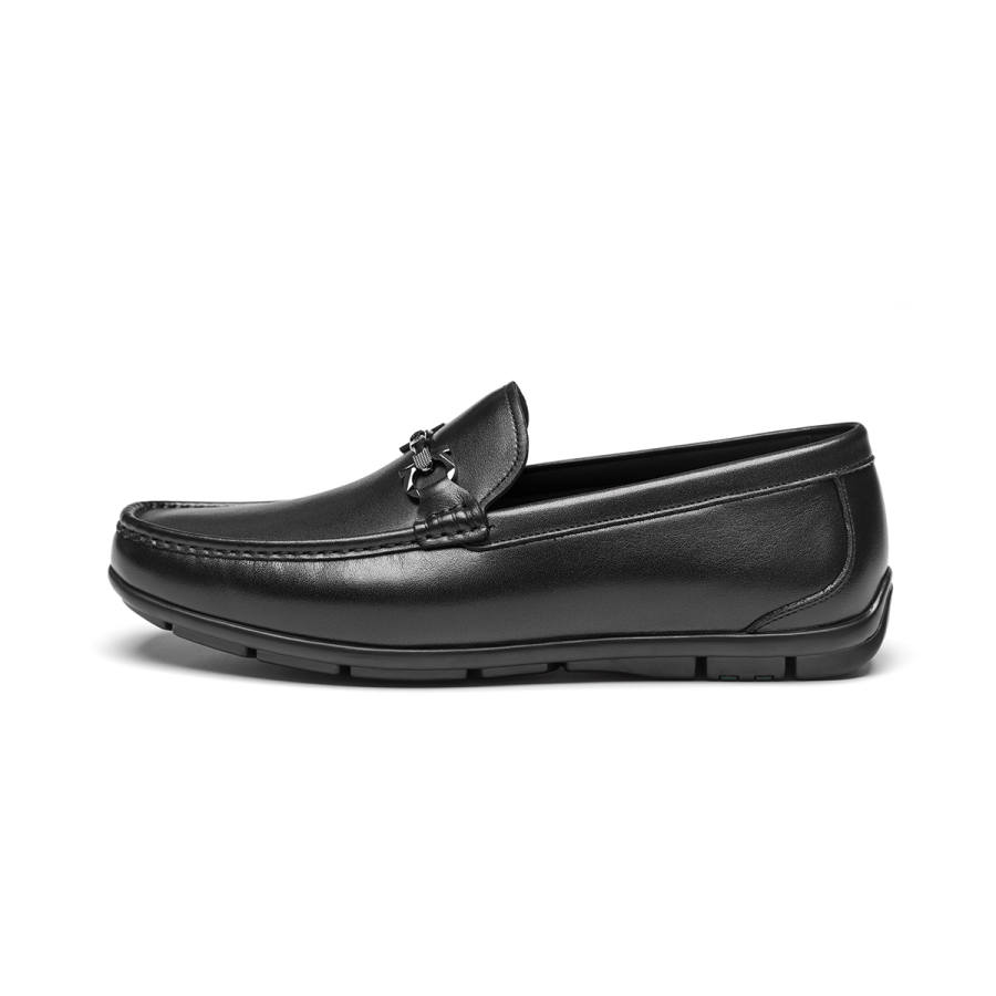 J.BENATO Cow Leather Casual Shoes Men's Black