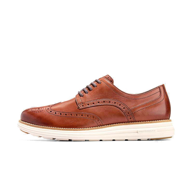 COLE HAAN Dress Shoes Men's Shiny Brown Box