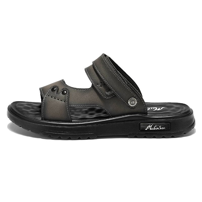 Mulinsen Beach Sandals Men's Gray/Black