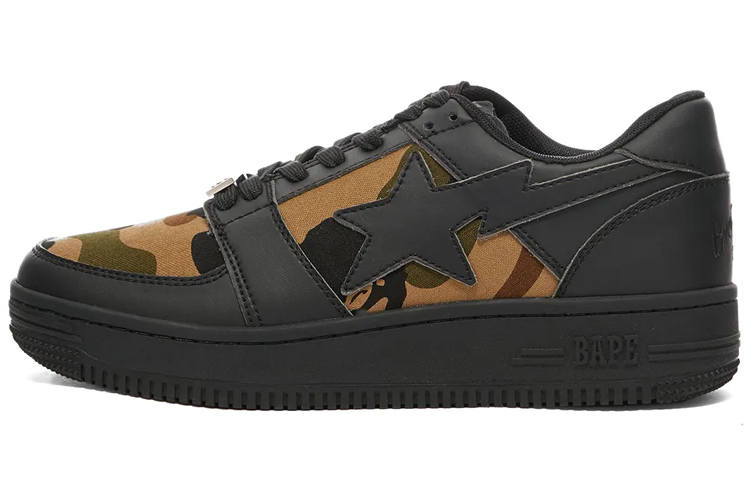 A BATHING APE Bape 1st Camo Bape Sta Low Black