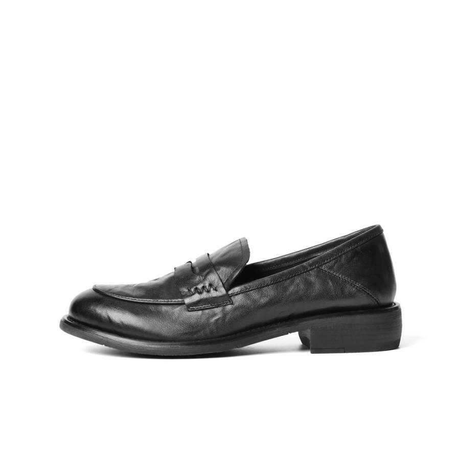 BELLE Cow Leather Loafers Women's