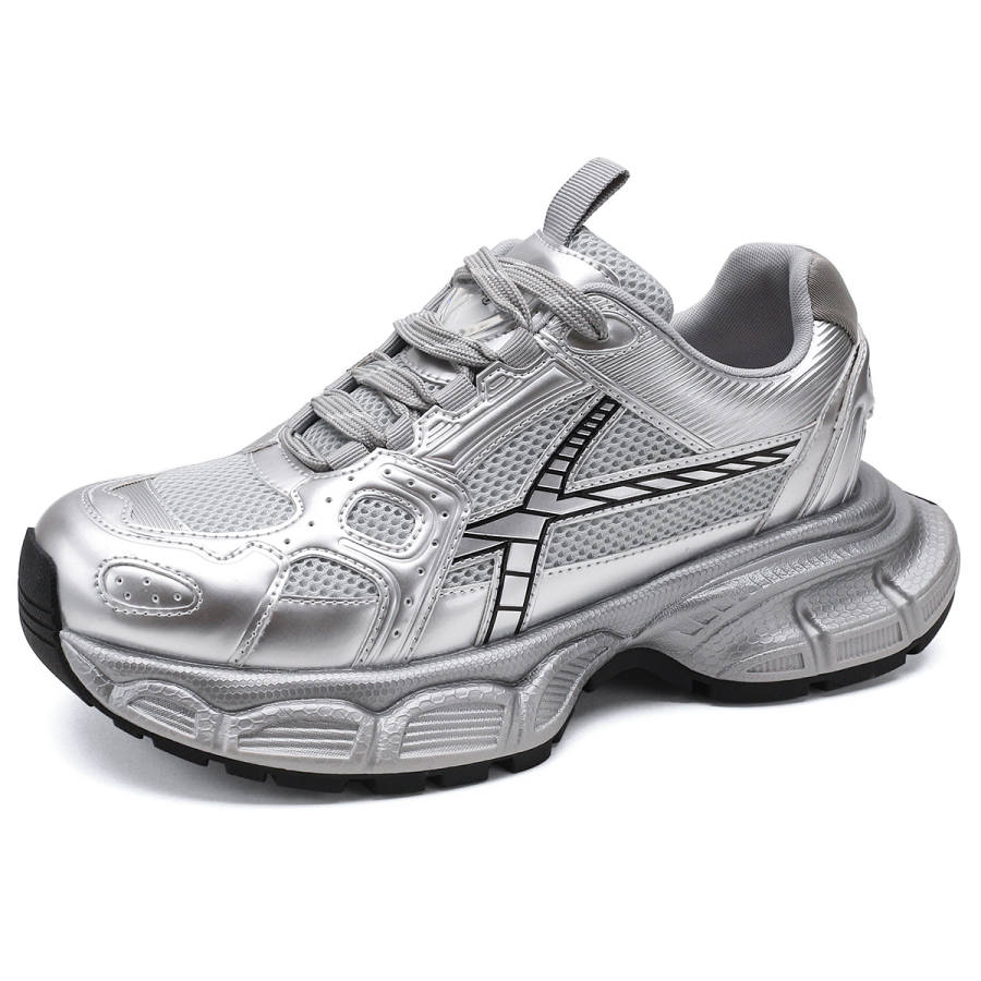 SAFIYA Safiya Low top Chunky Sneakers Men's Silver