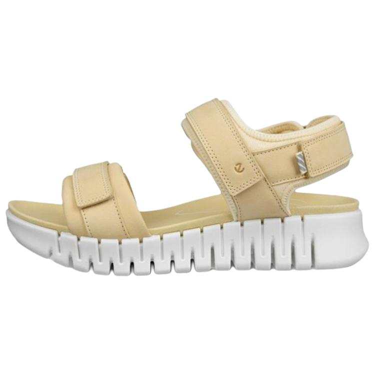 Ecco Ecco Gruuv Sol Nubuck Beach Sandals Women's Yellow