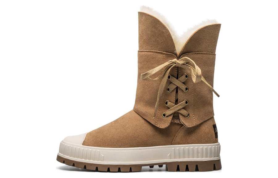AU&MU Snow Boots Women's Chestnut