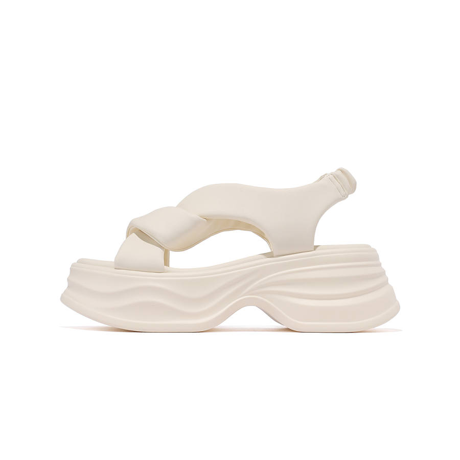 CARDANRO Beach Sandals Women's Beige/Silver