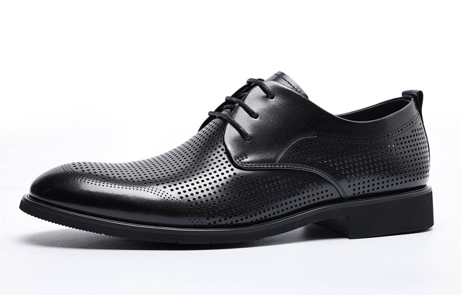 C°BANNER Top Grain Cow Leather Dress Shoes Men's Black