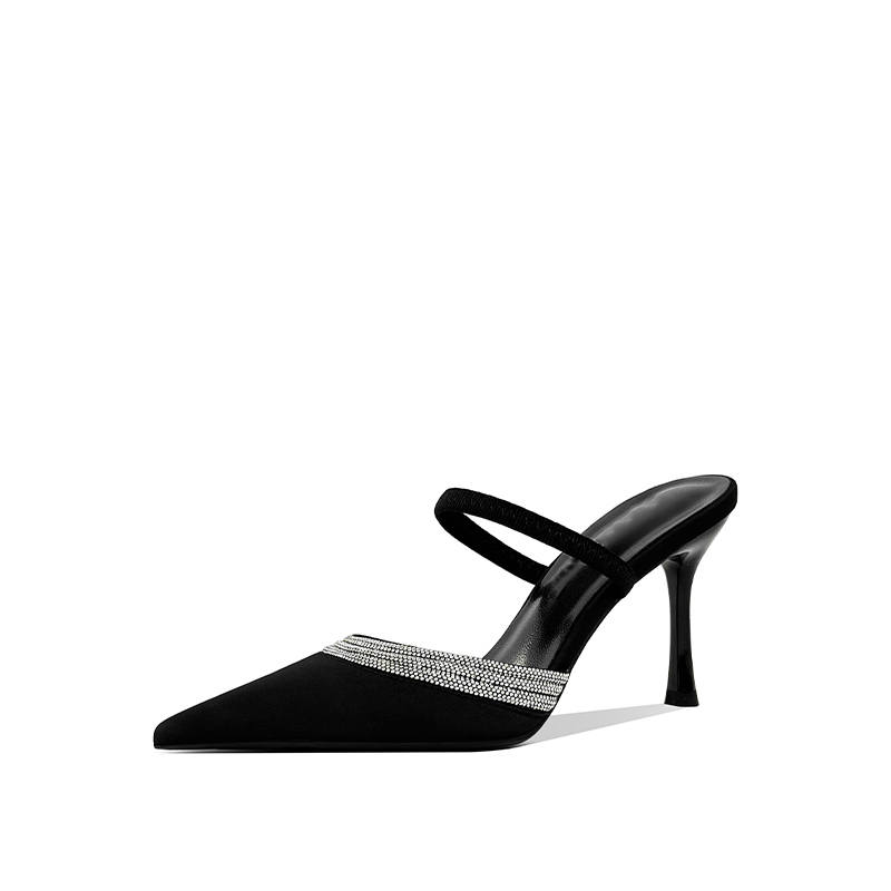 Beijiani Rubber Sole Abrasion Resistant Closed Toe Slippers Women's