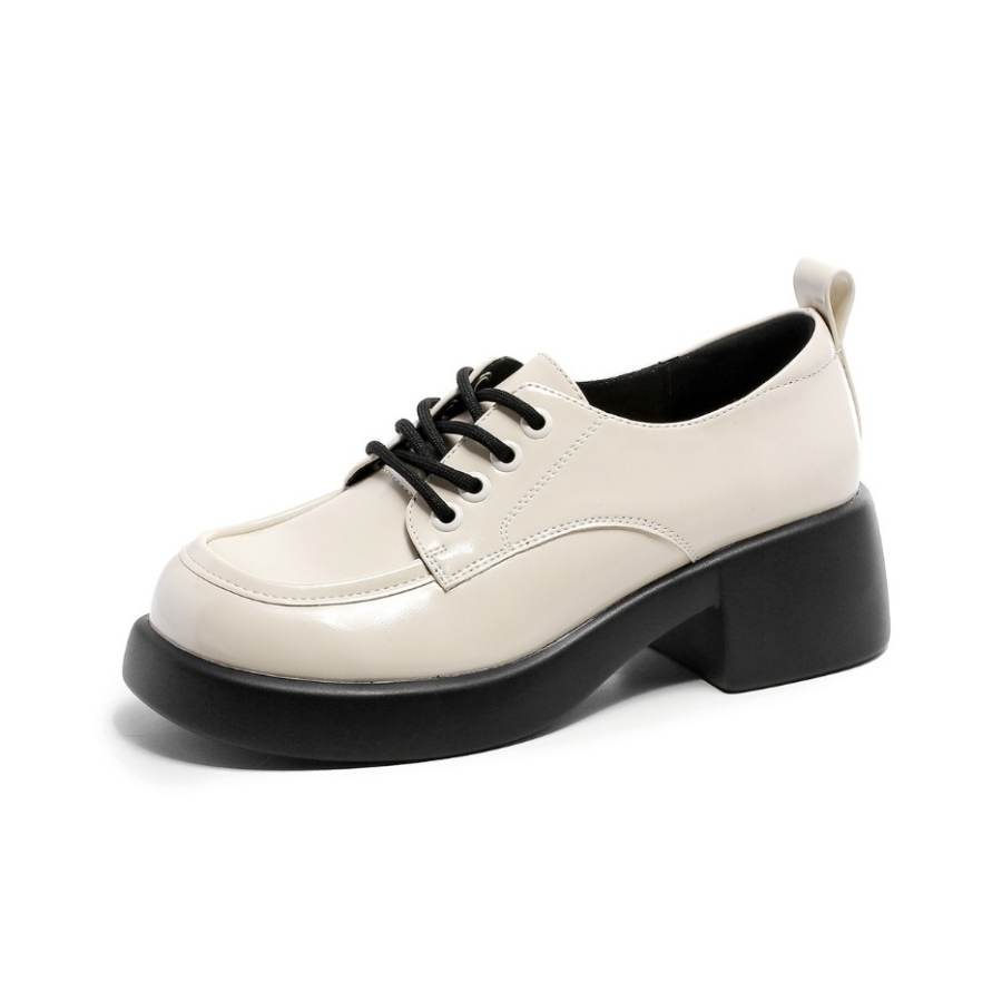 JOSINY High Heel Unlined Shoes 5.2CM Women's Ecru/Black