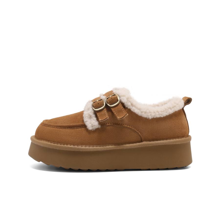 BELLE Snow Boots Women's Brown/Khaki