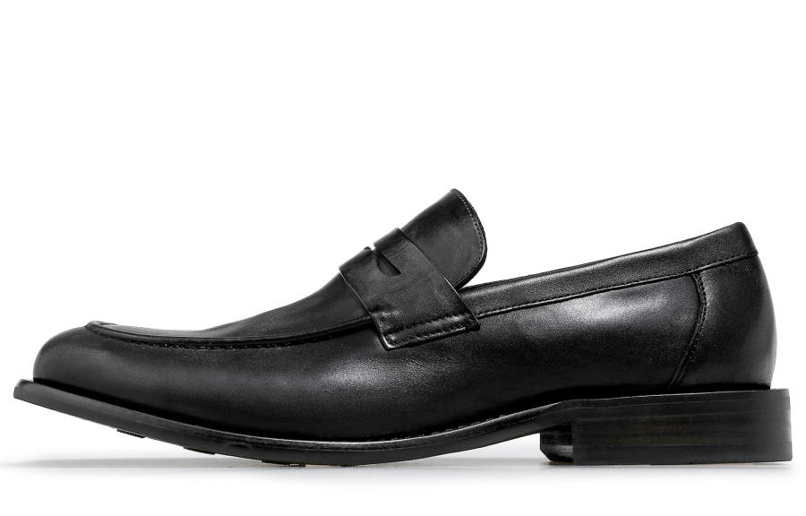 Desai Top Grain Cow Leather Men's Casual Shoes Men's Black