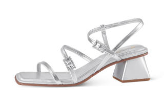 7or9 One Strap Sandals 5CM Women's Silver