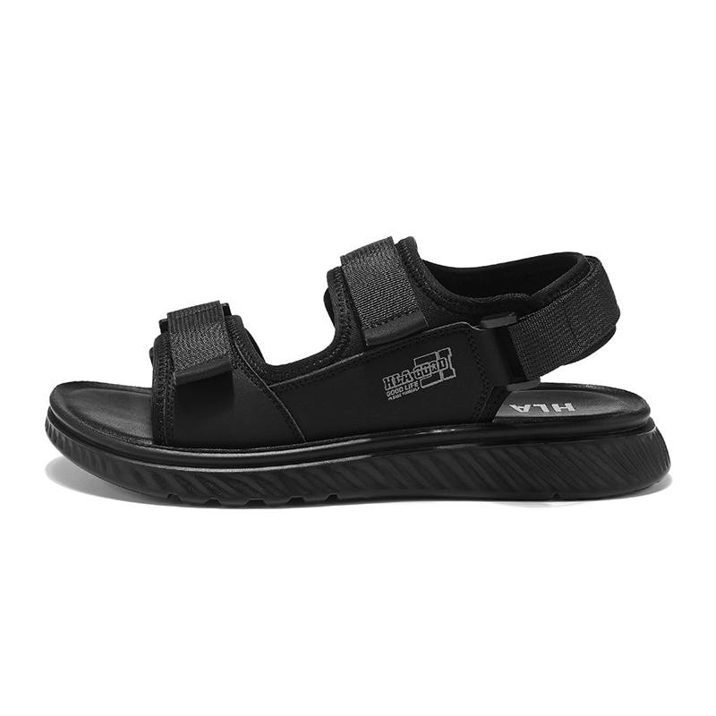 HLA HLA Beach Sandals Men's Black Gray Brown