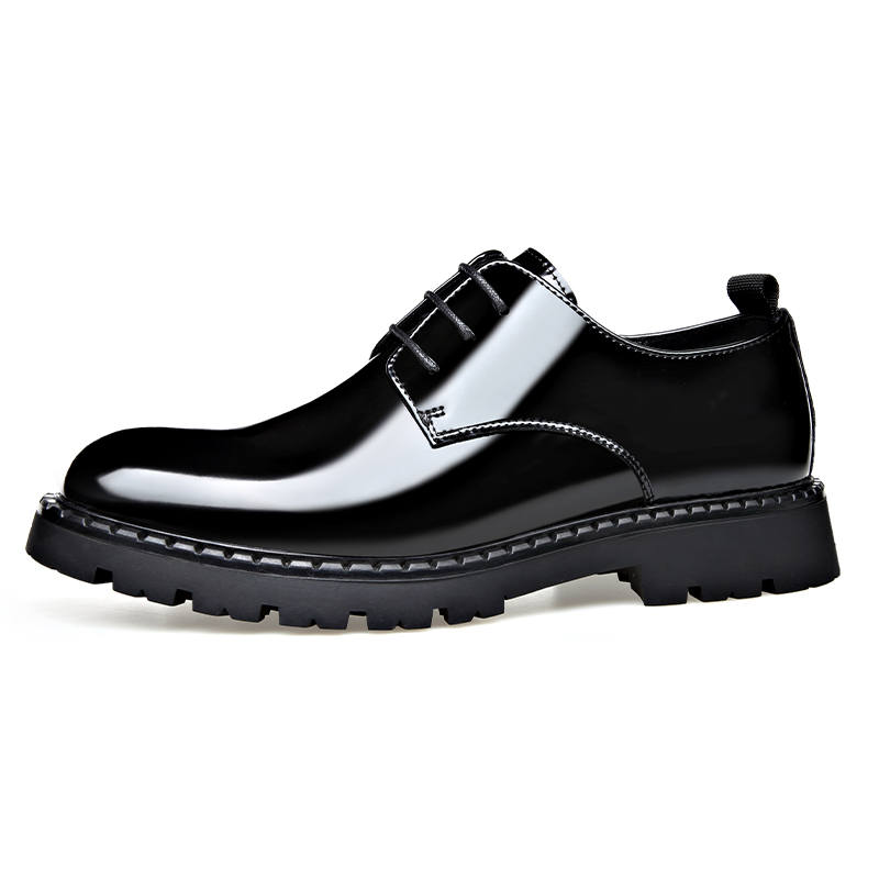 LUOMAIKE Cow Split Leather Casual Shoes Men's Black