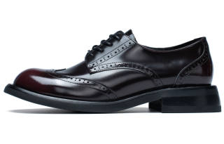 Anthony Miles Cow Leather Casual Shoes Women's Burgundy