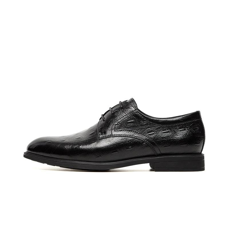 VICKI BROWN Cow Leather Fashion Dress Shoes Men's Black