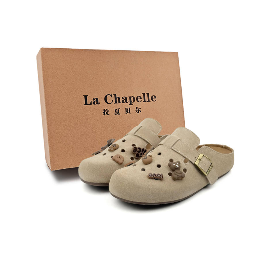 La Chapelle Abrasion Resistant Closed Toe Slippers Women's Sand