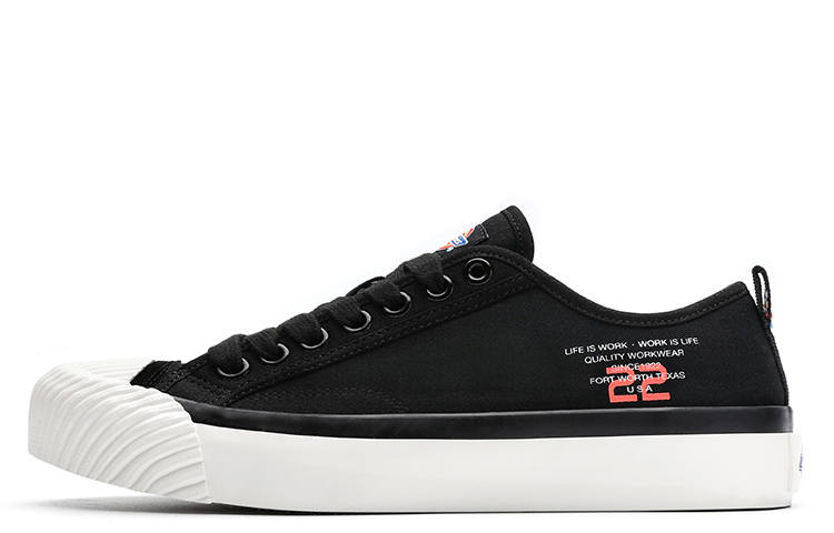 Dickies Canvas Shoes Men's Low Top Black/White/Green