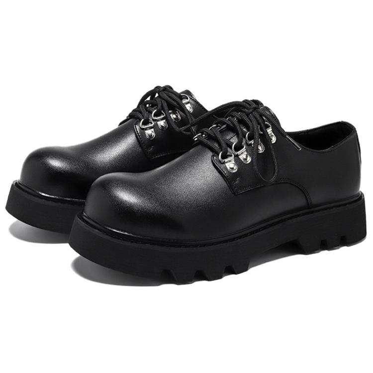 WEISHIBANGWEI WEISHIBANGWEI Microfiber Leather Casual Leather Shoes Men's Black