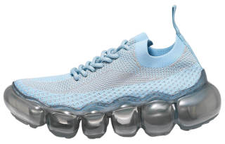 Grounds Fabric Platform Cushioning Low top Sports Casual Shoes Unisex Blue Gray