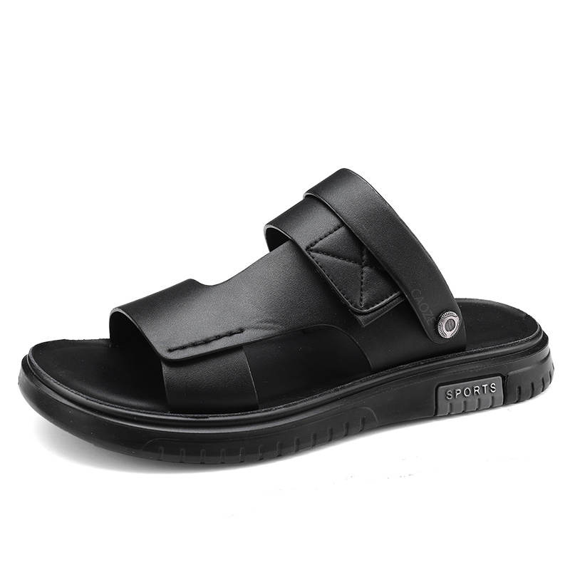 CAOZE Beach Sandals Men's Black Brown