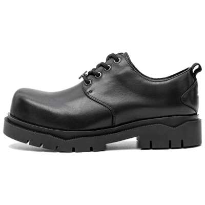 TBOF Casual Leather Shoes Men's Low Top Black